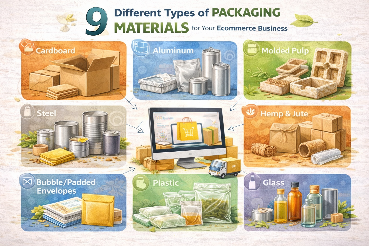 Various Materials 9 Different Types of Packaging Materials for Your Ecommerce