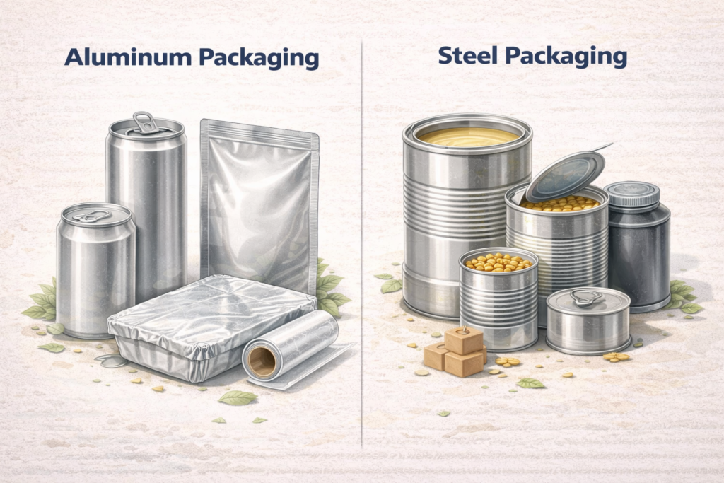 aluminium and steel packaging