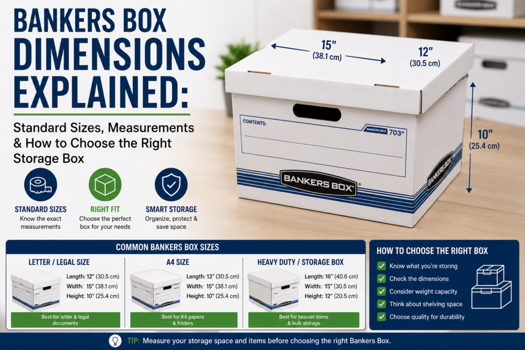 Bankers Box Dimensions