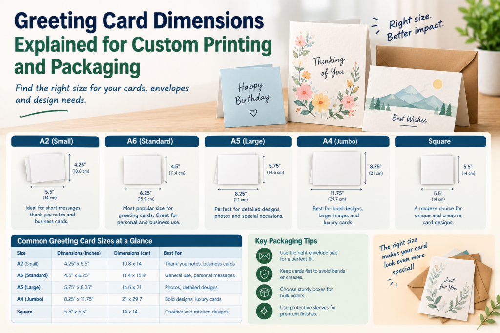 Greeting Card Dimensions Explained